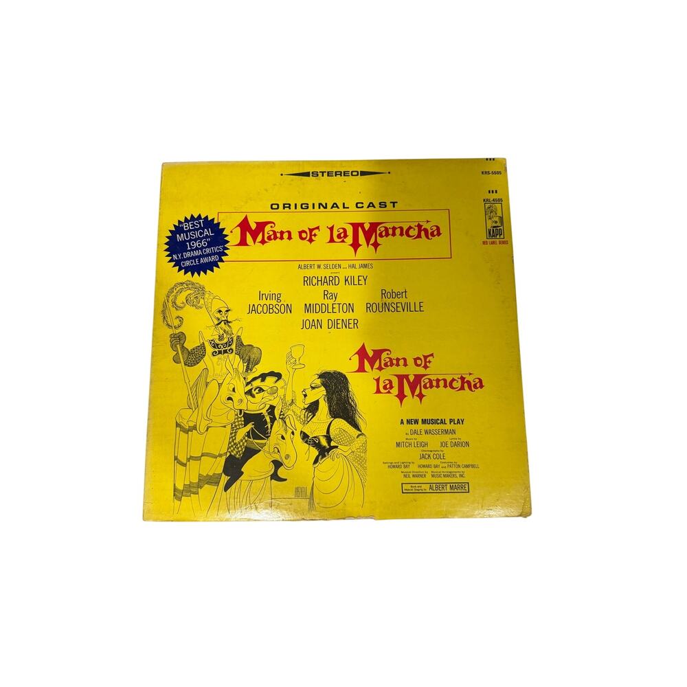 Man Of La Mancha Original Cast Recording LP - 1966 Original Vinyl Album